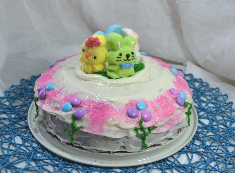 Easter Cake to make with kids from www.ApronFreeCooking.com