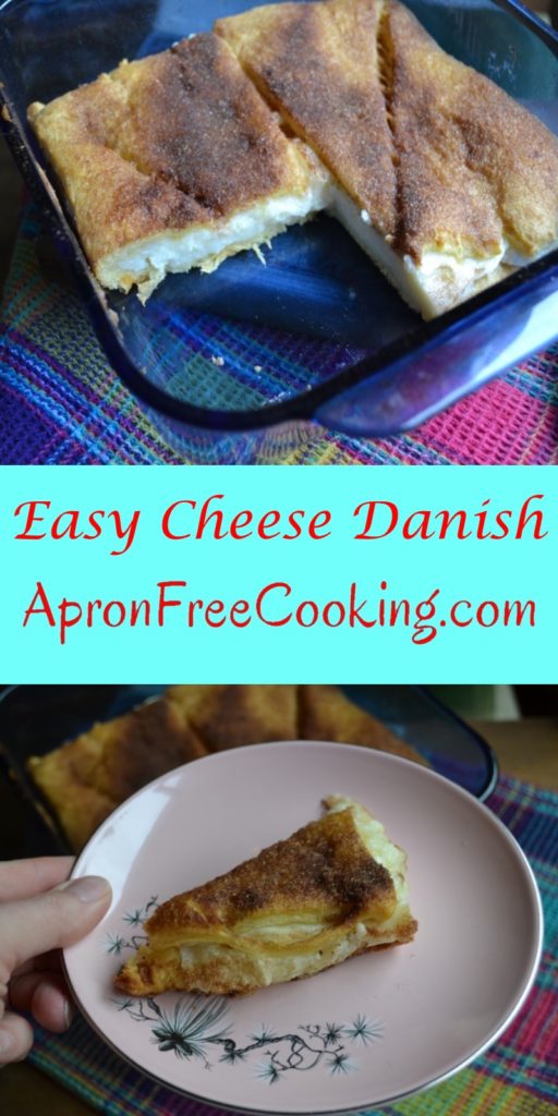 Easy Cheese Danish with cream cheese and croissant dough from www.ApronFreeCooking.com