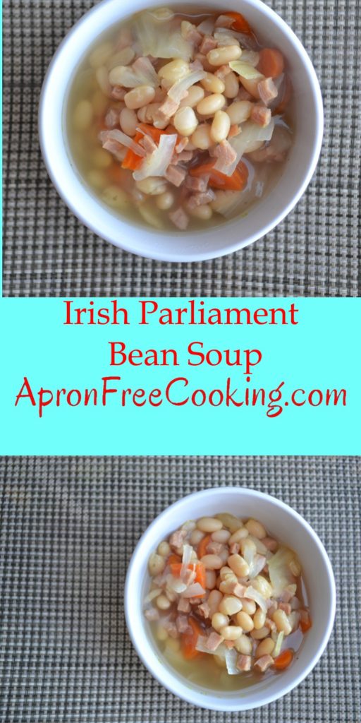 Irish Parliament Bean Soup from www.ApronFreeCooking.com