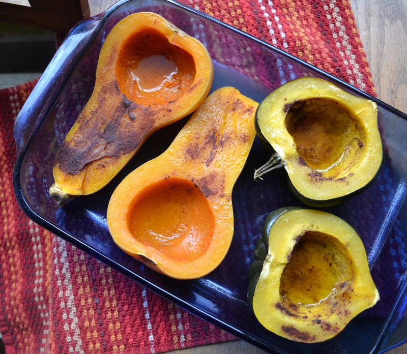 Baked winter squash from www.ApronFreeCooking.com