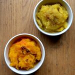 Baked butternut and acorn squash