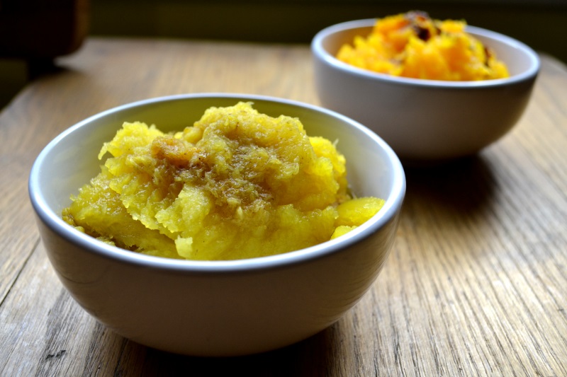 Baked winter squash from www.ApronFreeCooking.com #acornsquash #butternutsquash