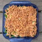 traditional holiday green bean casserole