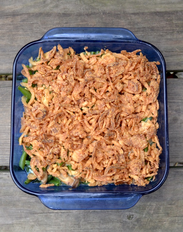traditional holiday green bean casserole