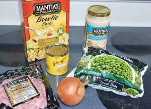 alfredo ham and peas ingredients