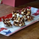 Indoor Smores on a flag themed tray from www.ApronFreeCooking.com