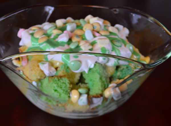 Pot of Gold Trifle from ApronFreeCooking,com