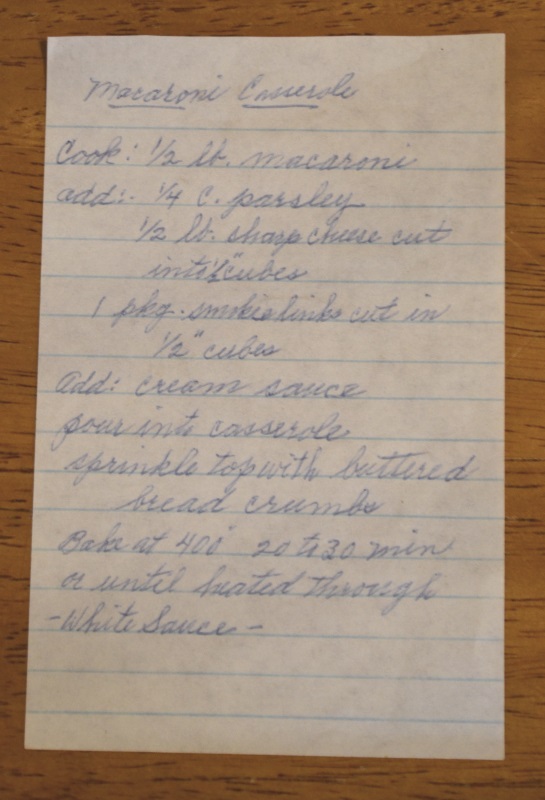 vintage recipe Grandmas Lil Smokies Casserole Recipe