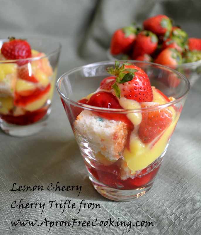 Cheery Lemon Cherry Trifle