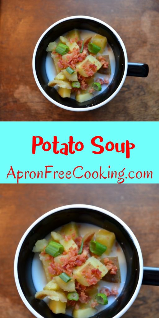 Potato Soup Pin from www.ApronFreeCooking.com