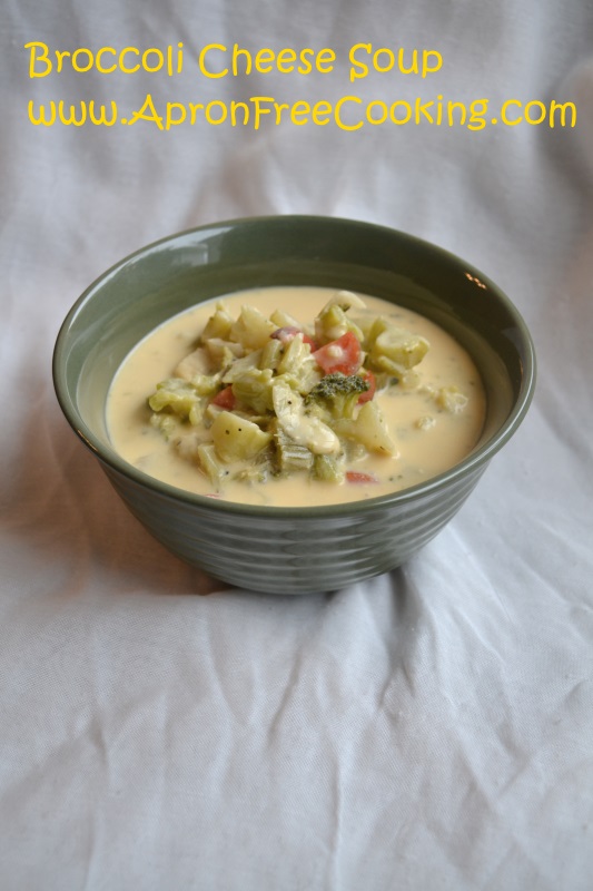 Broccoli Cheese Soup from ApronFreeCooking.com