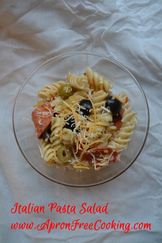 Italian Pasta Salad with olives