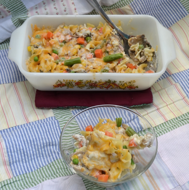Tuna Noodle Freezer Meal from ApronFreeCooking.com