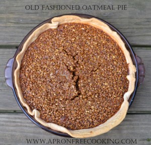 Old Fashioned Oatmeal Pie