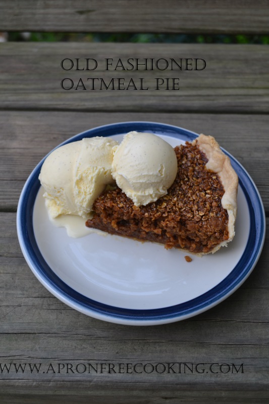 Oatmeal Pie with Ice Cream