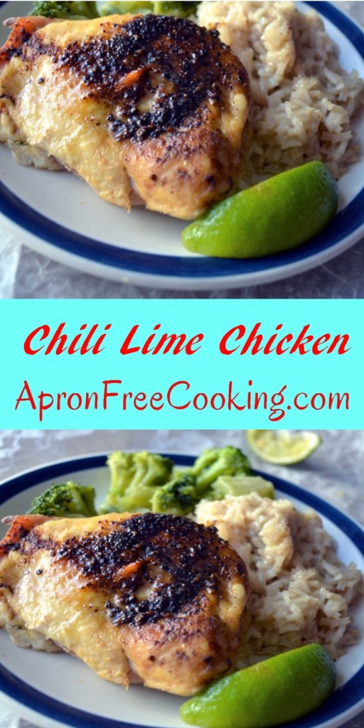 Slow Cooker Chili Lime Chicken from ApronFreeCooking.com
