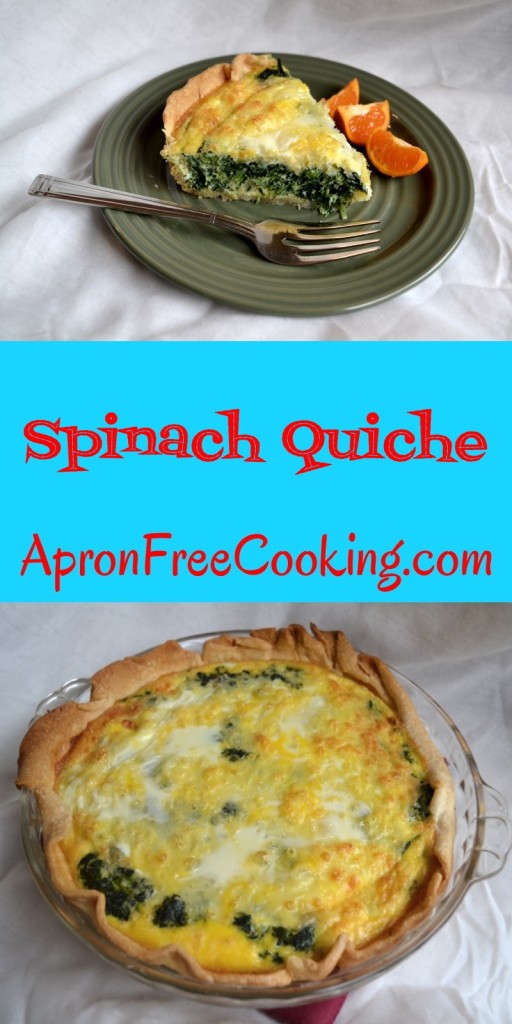 Spinach Quiche from ApronFreeCooking.com