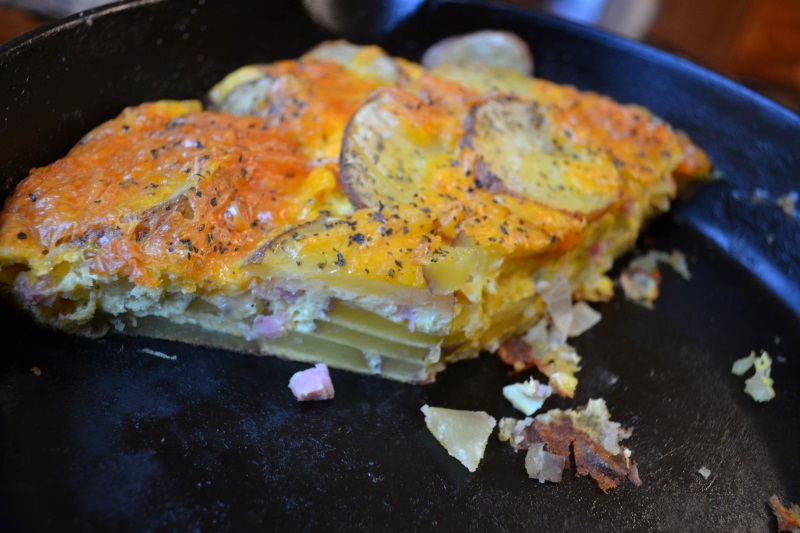 Ham and Cheddar Frittata from ApronFreeCooking.com