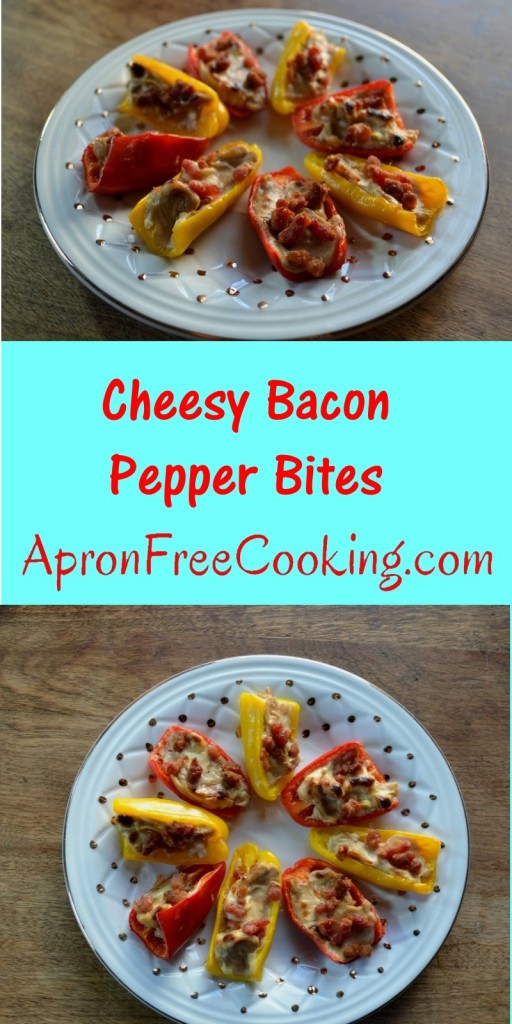 Cheesy Bacon Pepper Bites from ApronFreeCooking.com