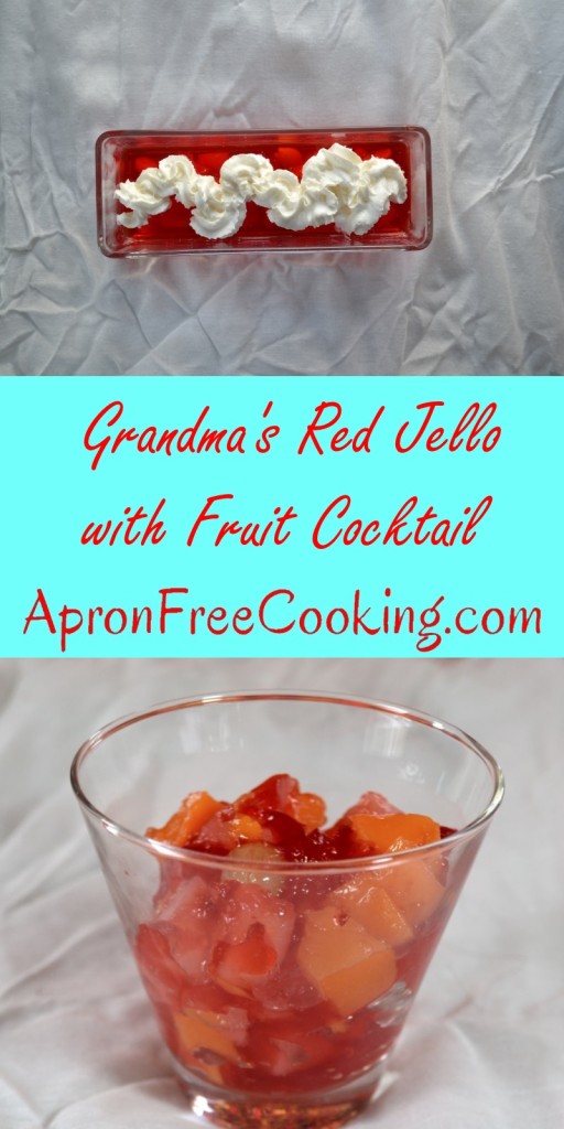 Grandmas Fruit Cocktail Jello from ApronFreeCooking.com