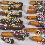 Chocolate Dipped Pretzels from ApronFreeCooking.com