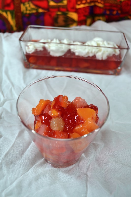 Grandmas Fruit Cocktail Jello from ApronFreeCooking.com