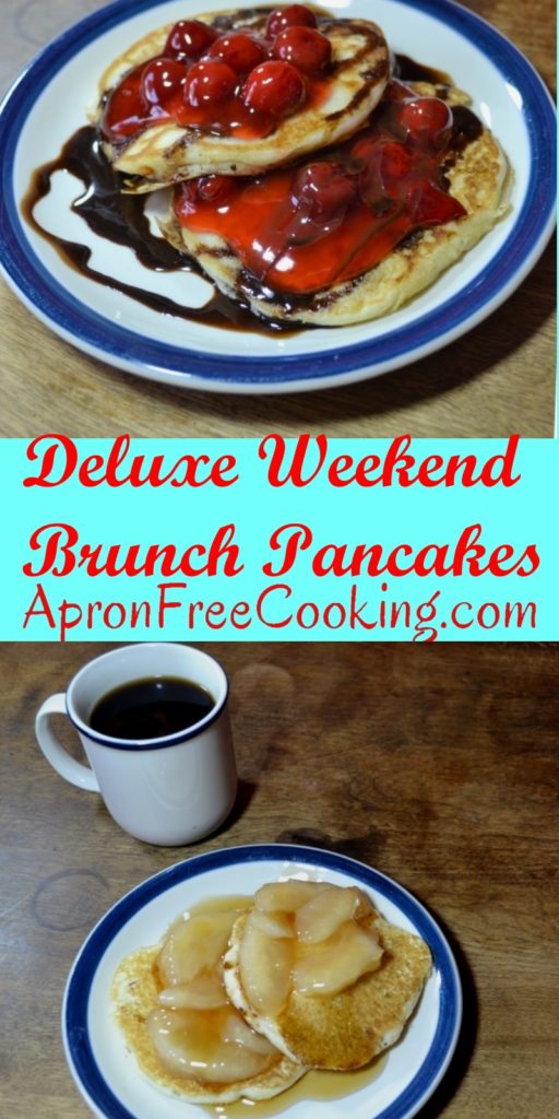 Deluxe Weekend Brunch Pancakes from ApronFreeCooking.com
