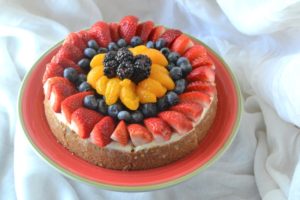 Fresh Fruit Cheesecake from ApronFreeCooking.com