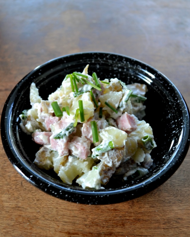 Sour Cream and Chive Potato Salad from www.ApronFreeCooking.com