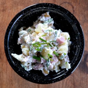 Sour Cream and Chive Potato Salad from www.ApronFreeCooking.com