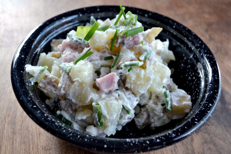 Sour Cream and Chive Potato Salad from www.ApronFreeCooking.com