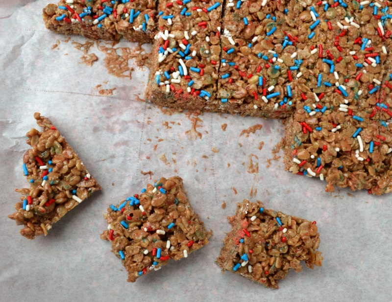 Nutella Rice Crispy Treats from www.ApronFreeCooking.com