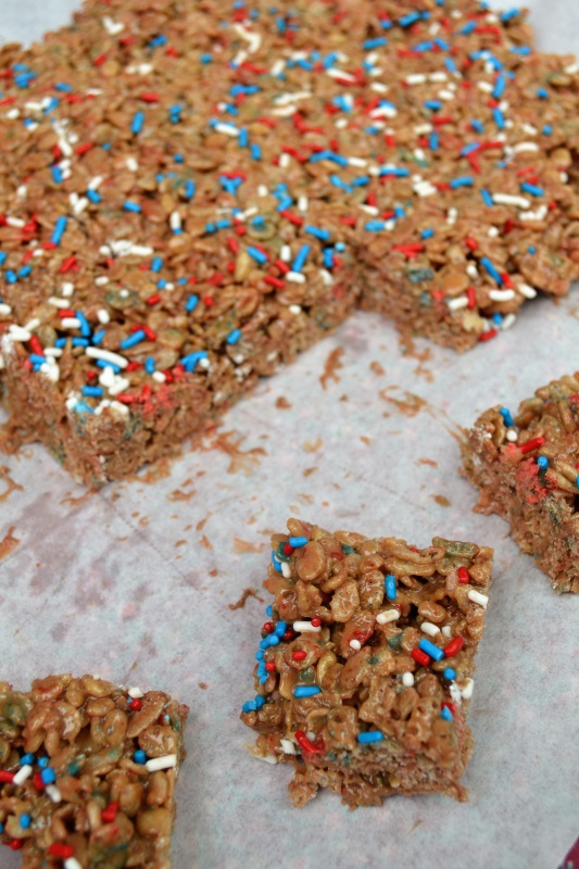 Nutella Rice Crispy Treats from www.ApronFreeCooking.com