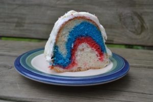 Red White Blue Bundt Cake from www.ApronFreeCooking.com