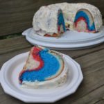 Red White Blue Bundt Cake from www.ApronFreeCooking.com