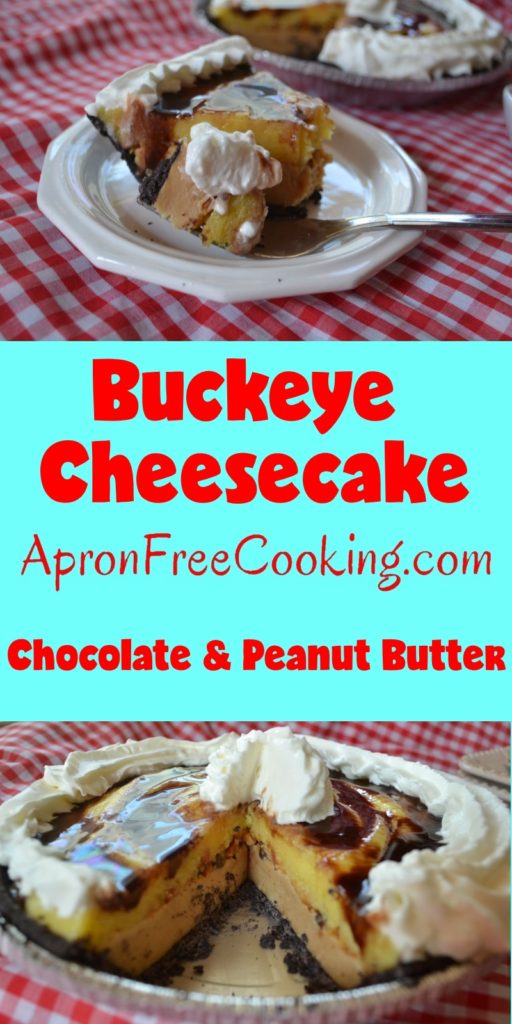 Buckeye Cheesecake an Ohio State Favorite from www.ApronFreeCooking.com