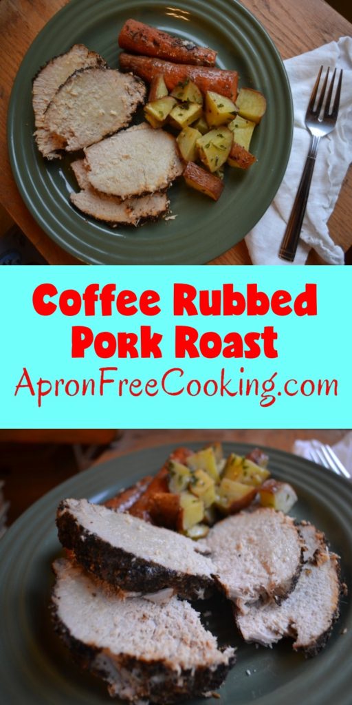 Slow Cooked Coffee Rubbed Pork Roast from www.ApronFreeCooking.com