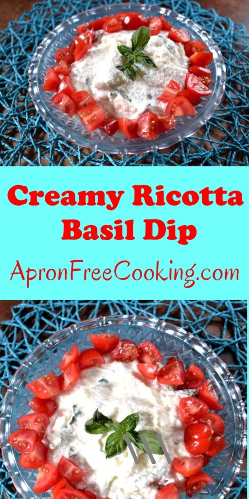 Ricotta Basil Dip from www.ApronFreeCooking.com