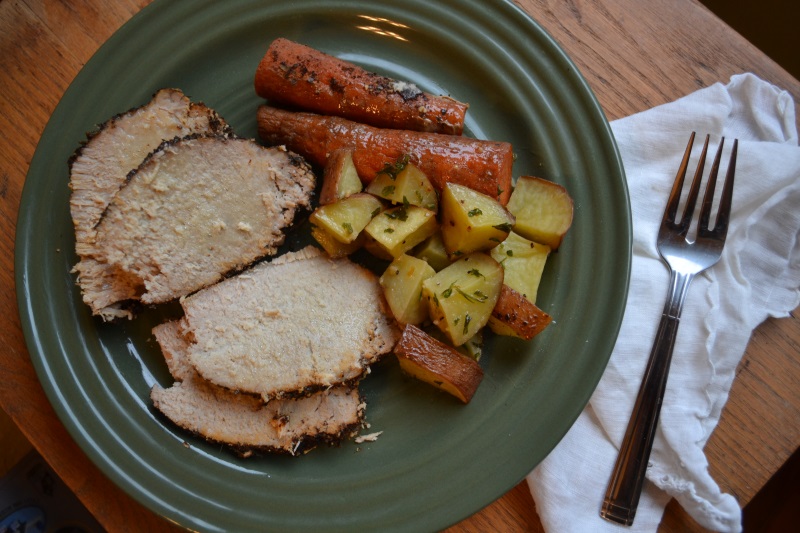 Slow Cooked Coffee Rubbed Pork Roast from www.ApronFreeCooking.com