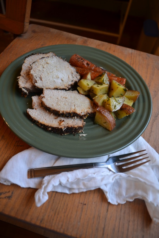 Slow Cooked Coffee Rubbed Pork Roast from www.ApronFreeCooking.com