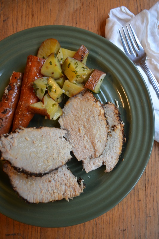 Slow Cooked Coffee Rubbed Pork Roast from www.ApronFreeCooking.com