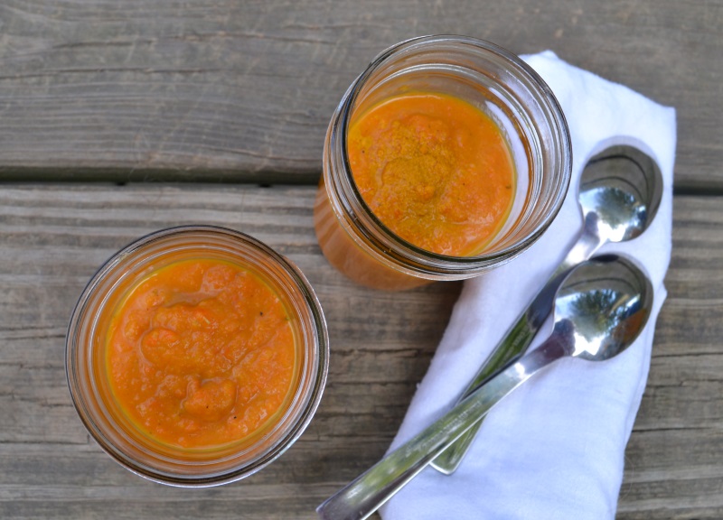 Healing Carrot Turmeric Soup from www.ApronFreeCooking.com