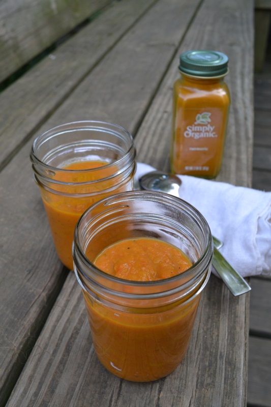 Healing Carrot Turmeric Soup from www.ApronFreeCooking.com