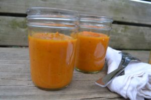 Healing Carrot Turmeric Soup from www.ApronFreeCooking.com