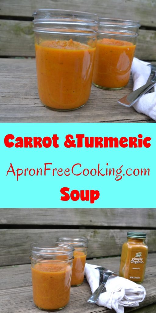 Healing Carrot Turmeric Soup from www.ApronFreeCooking.com