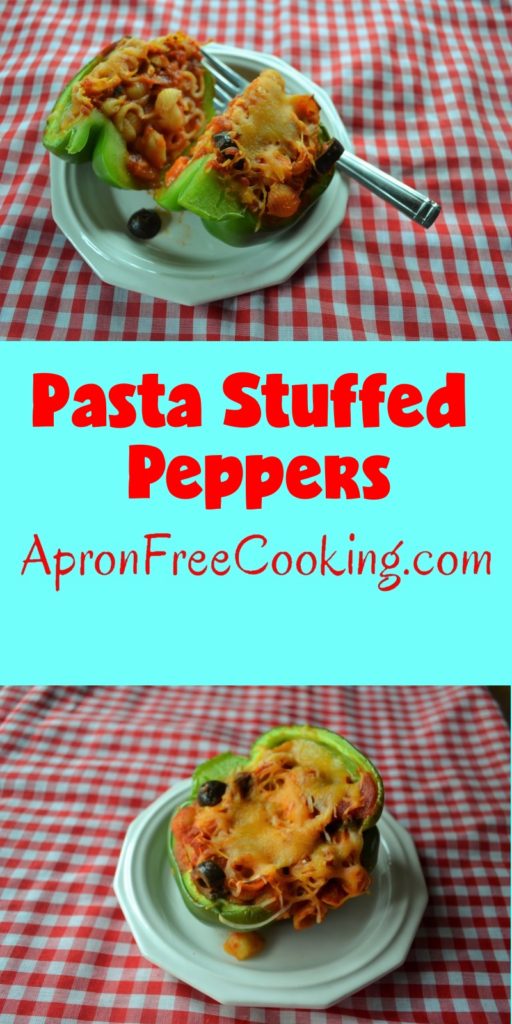 Pasta Stuffed Peppers from www.ApronFreeCooking.com