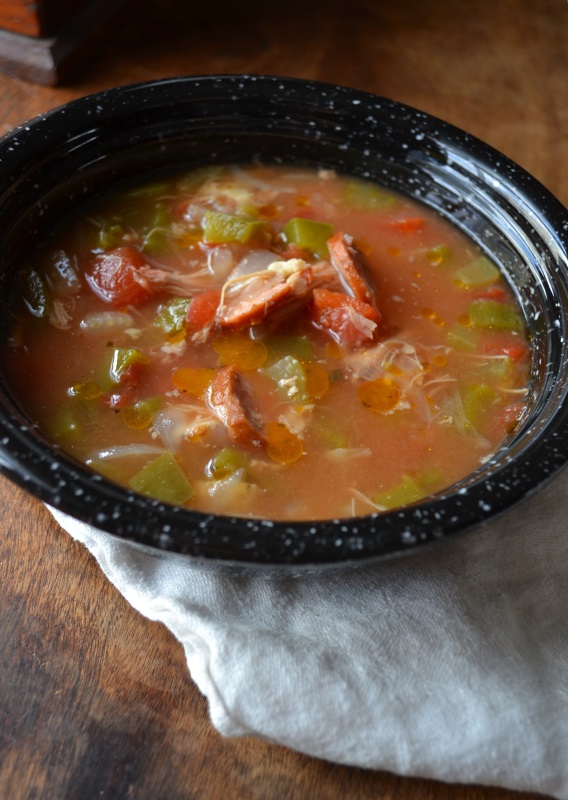 Sausage and Chicken Gumbo from www.ApronFreeCooking.com