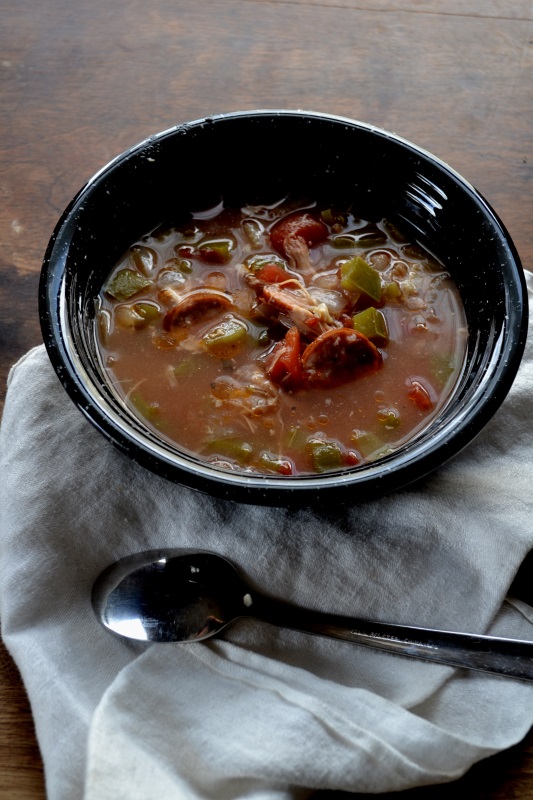 Sausage and Chicken Gumbo from www.ApronFreeCooking.com