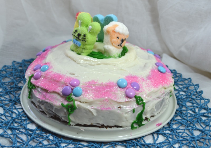 Easter Cake to make with kids from www.ApronFreeCooking.com