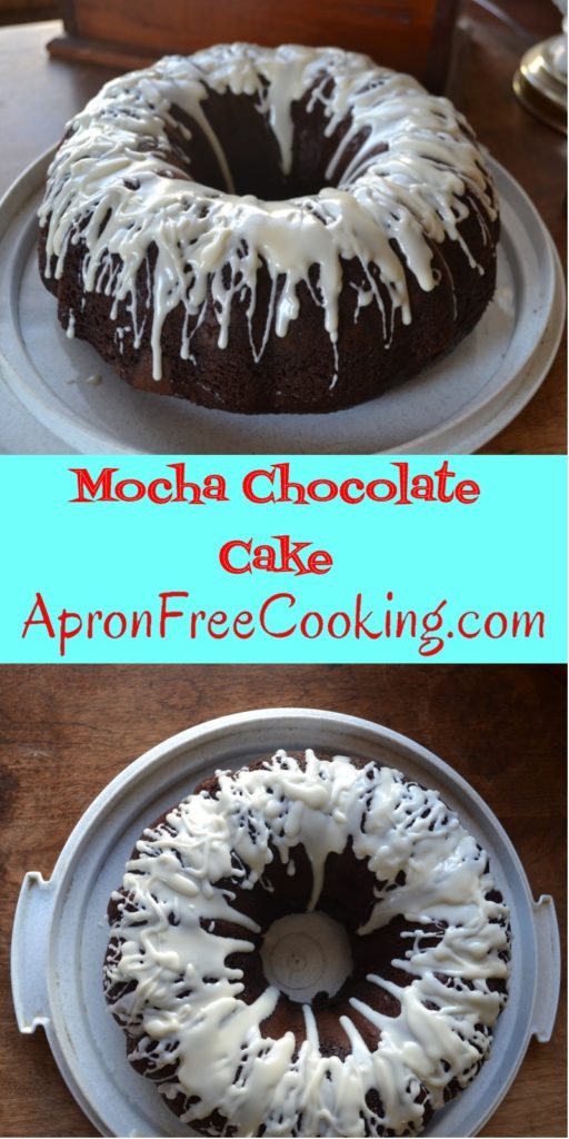 Mocha Chocolate Cake from www.ApronFreeCooking.com
